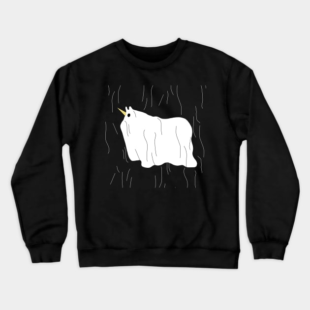 300 Thread Count Ghost Unicorn Crewneck Sweatshirt by Thatssounicorny